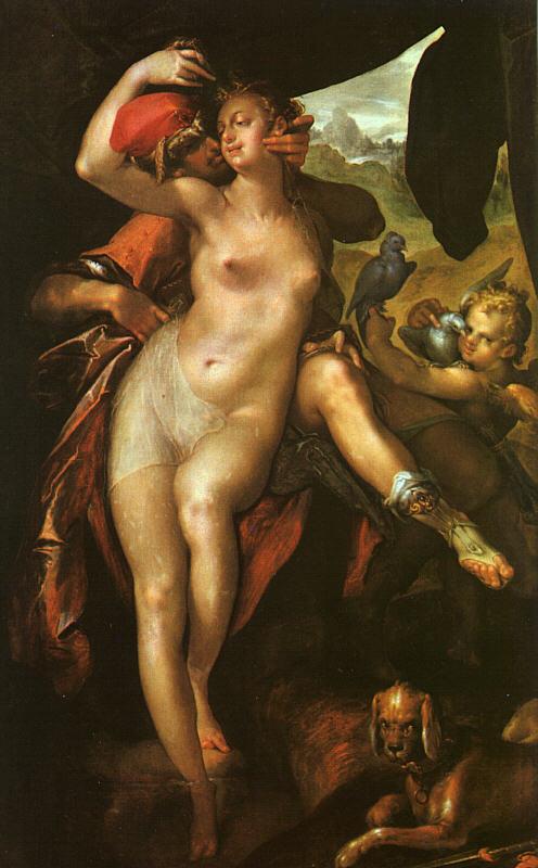 Bartholomeus Spranger Venus and Adonis oil painting image